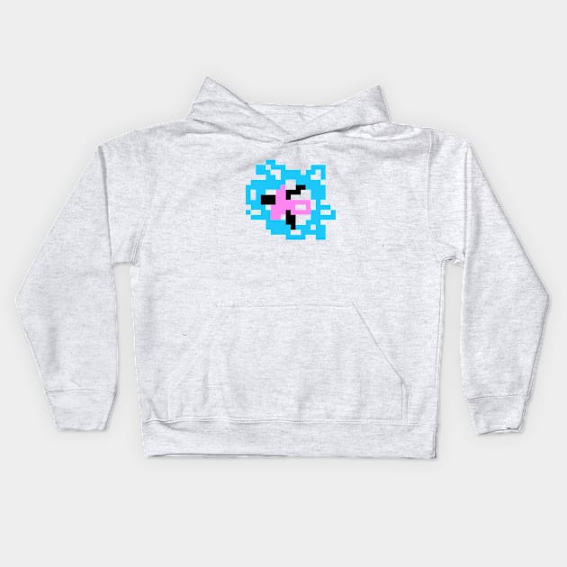 A Glimpse of Pixel Chaos Kids Hoodie by MustNonsense